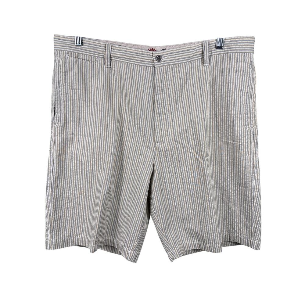 Tommy Bahama Chino Short‎ Paradise Nation Men Size 38 Seersucker Striped Summer